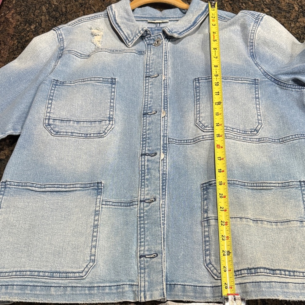 Style & Co. Sky Blue Denim Jacket - Picture 4 of 7